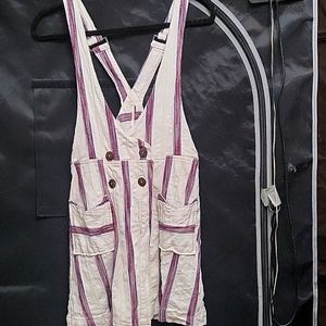 Free people pinafore striped